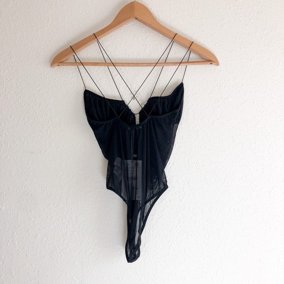Zara Other - NWT Zara Lingerie Bodysuit Black Size Small